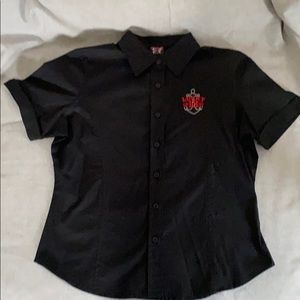 Lucky13 Black Button Down Shirt New Size Small